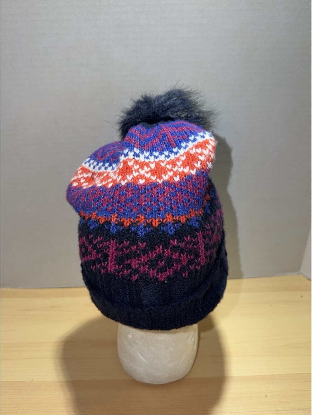 Old Navy Girls Knit Winter Hat One Size Blue Pink Purple